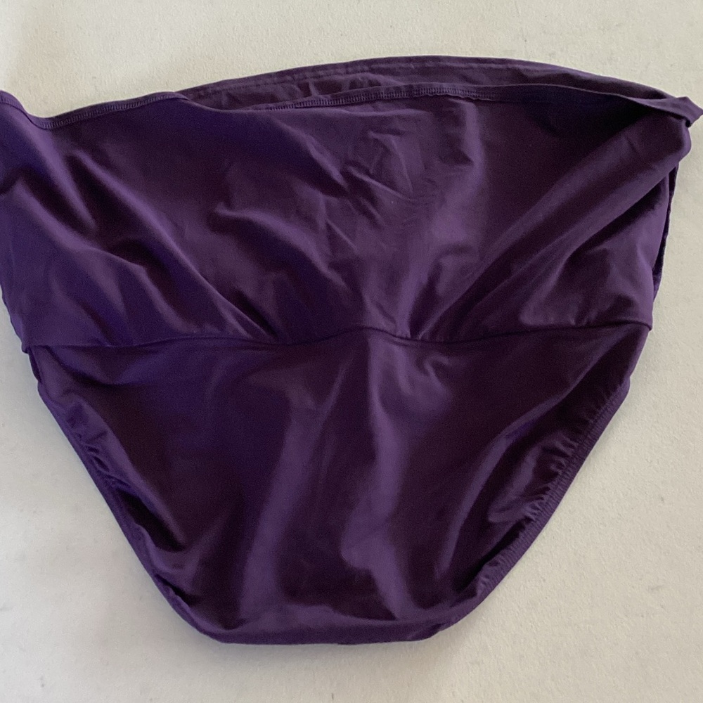 Lands' End Deep Purple Swim Skirt - Picture 2 of 3